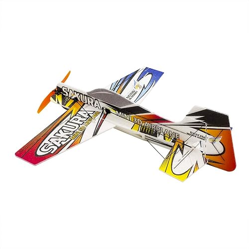 Miniatura 10 de Viloga Avión volador acrobático 3D EPP Sakura, 16.535 in, kit de avión RC de espuma duradera para adultos (KIT, PP Sakura, no incluye control de
