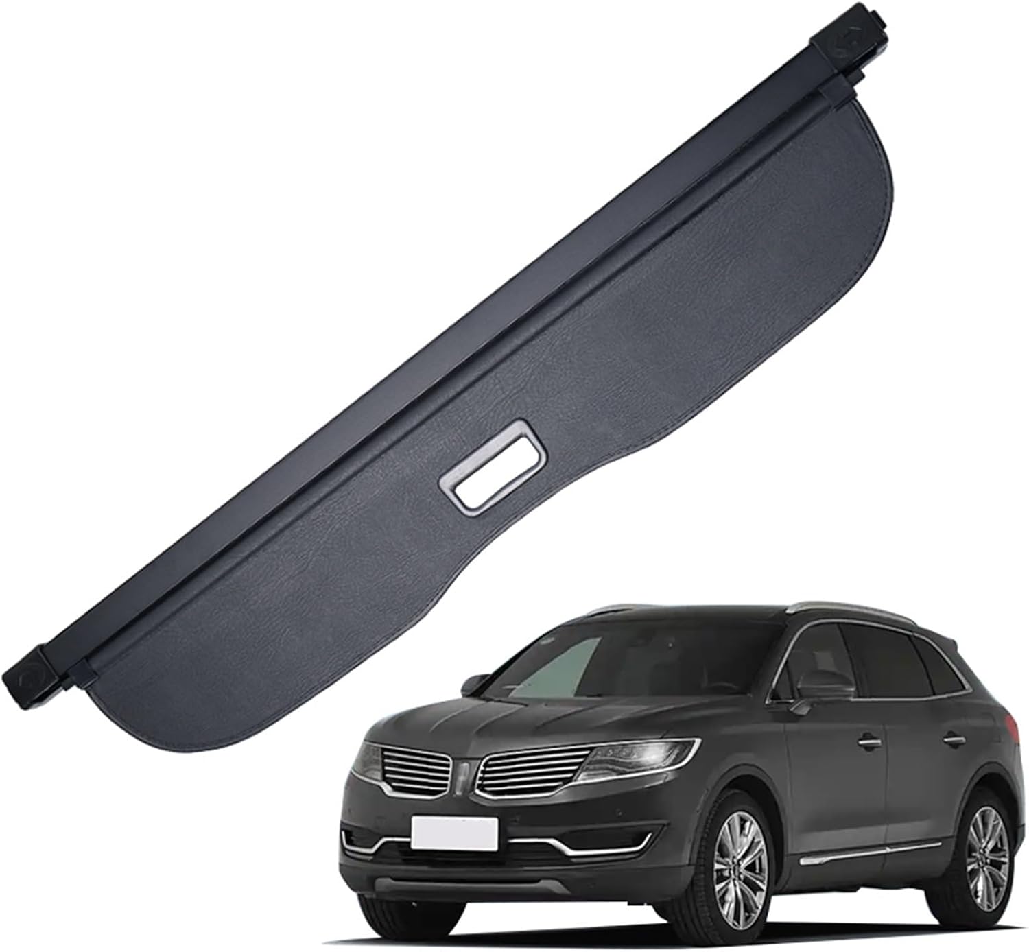 for Lincoln MKX Retractable Trunk Cargo Cover Parcel Rack Shield Privacy Auto Accessories(Carbon Fiber)