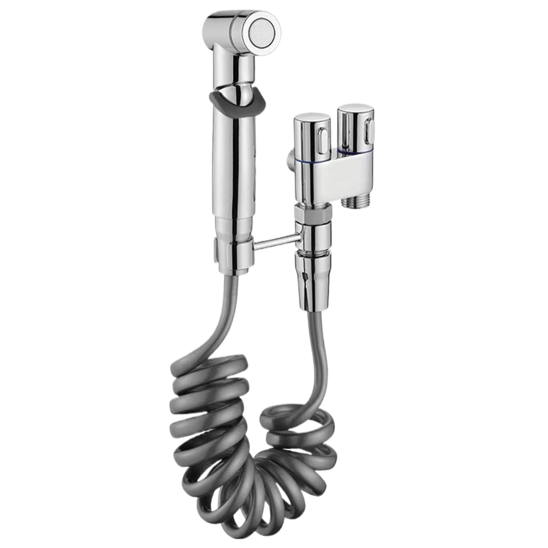 Jet de toilette intime et connexion machine pour optimiser l'espace de la salle de bain