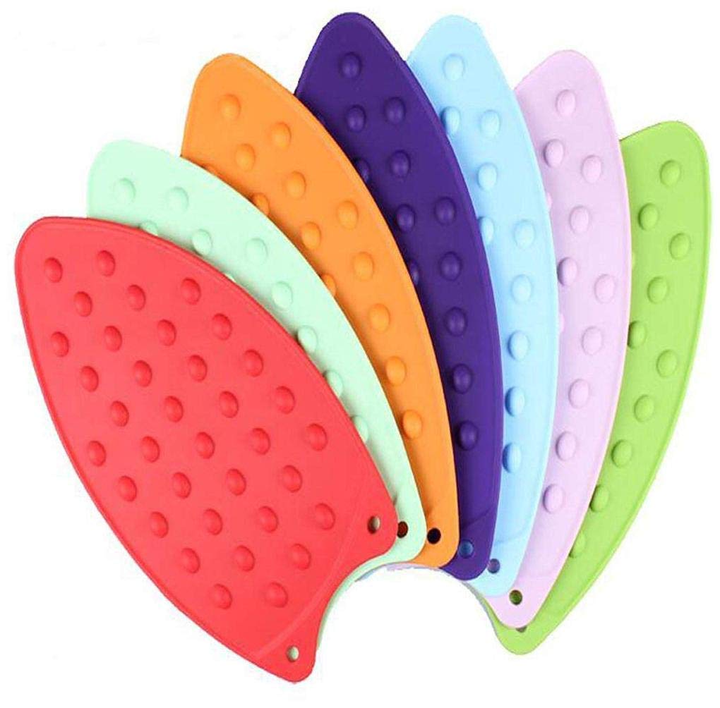 KEYCHAINEX World Silicon Iron Rest Pad | High Heat Resistant, 27x14 cm, (Pack of 1) (Iron Pad)