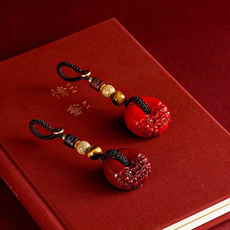 Breloczek do Samochodu Cinnabar Pixiu Peace Buckle Car Keychain Pendant Gift Men And Women To Protect The Of The Charm, Backpack Decoration