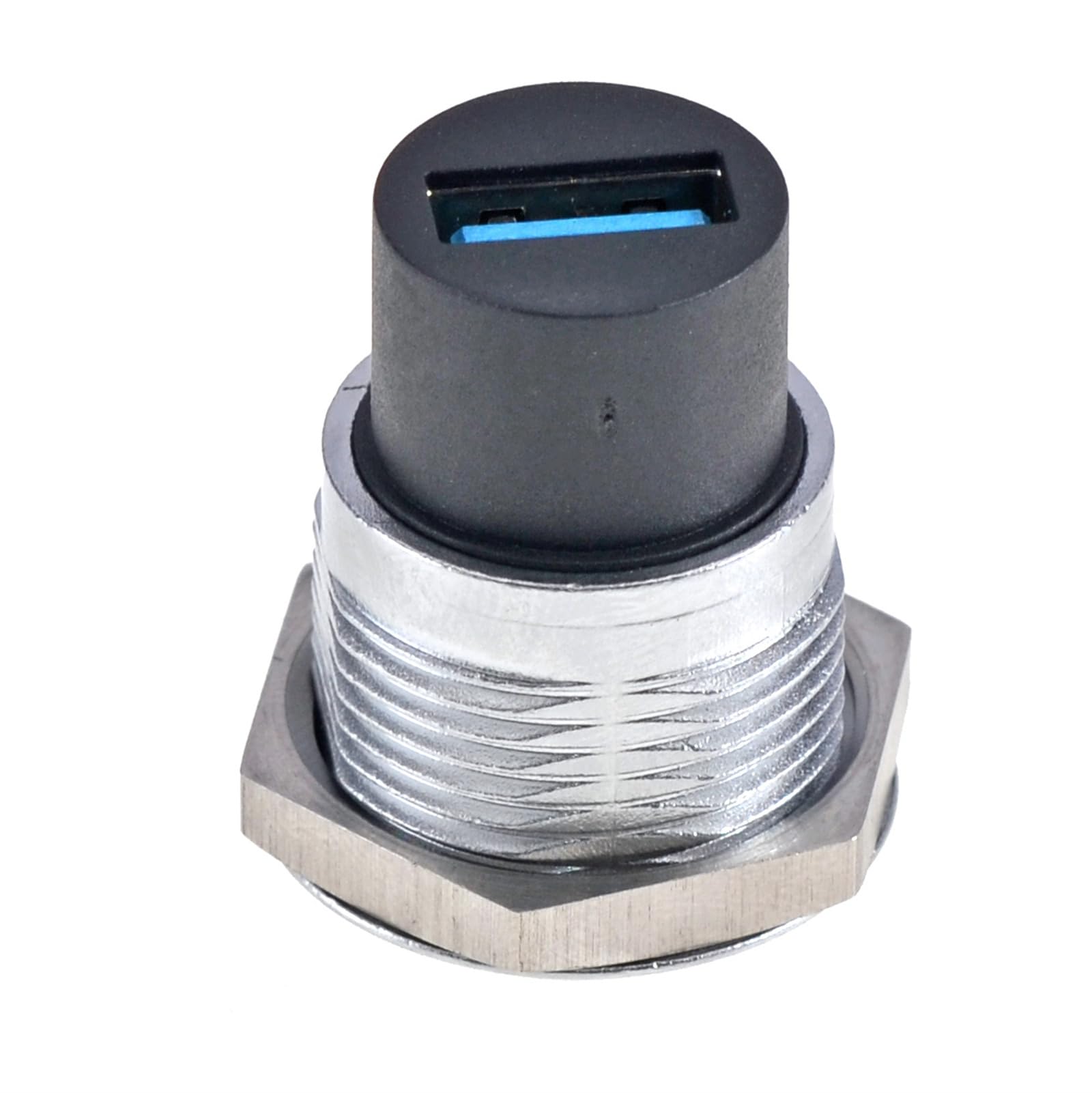 HangTon USB-3.0-Kupplung, wetterfester Steckverbinder, Schottdurchführung, kreisförmiges Inline-Kabel, Buchse auf Buchse, 5 Stück