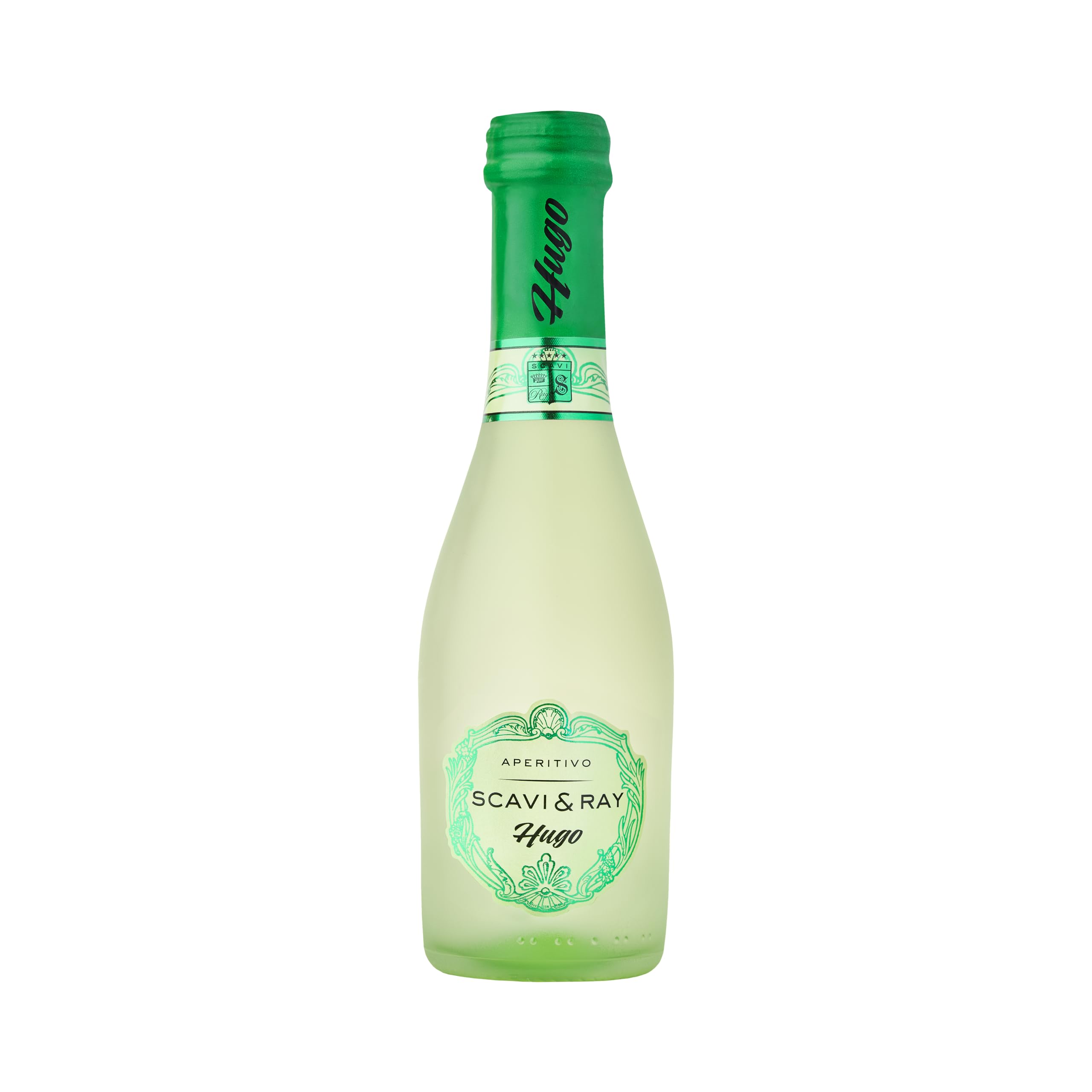 SCAVI & RAY Hugo Aperitivo Piccolo – 24 x 0,2l mediterraner Prosecco Cocktail mit Holunderblüte & Minze, erfrischend süß und spritzig, 5,5% Vol. Alkohol – perfekt für unterwegs & kleine Genussmomente