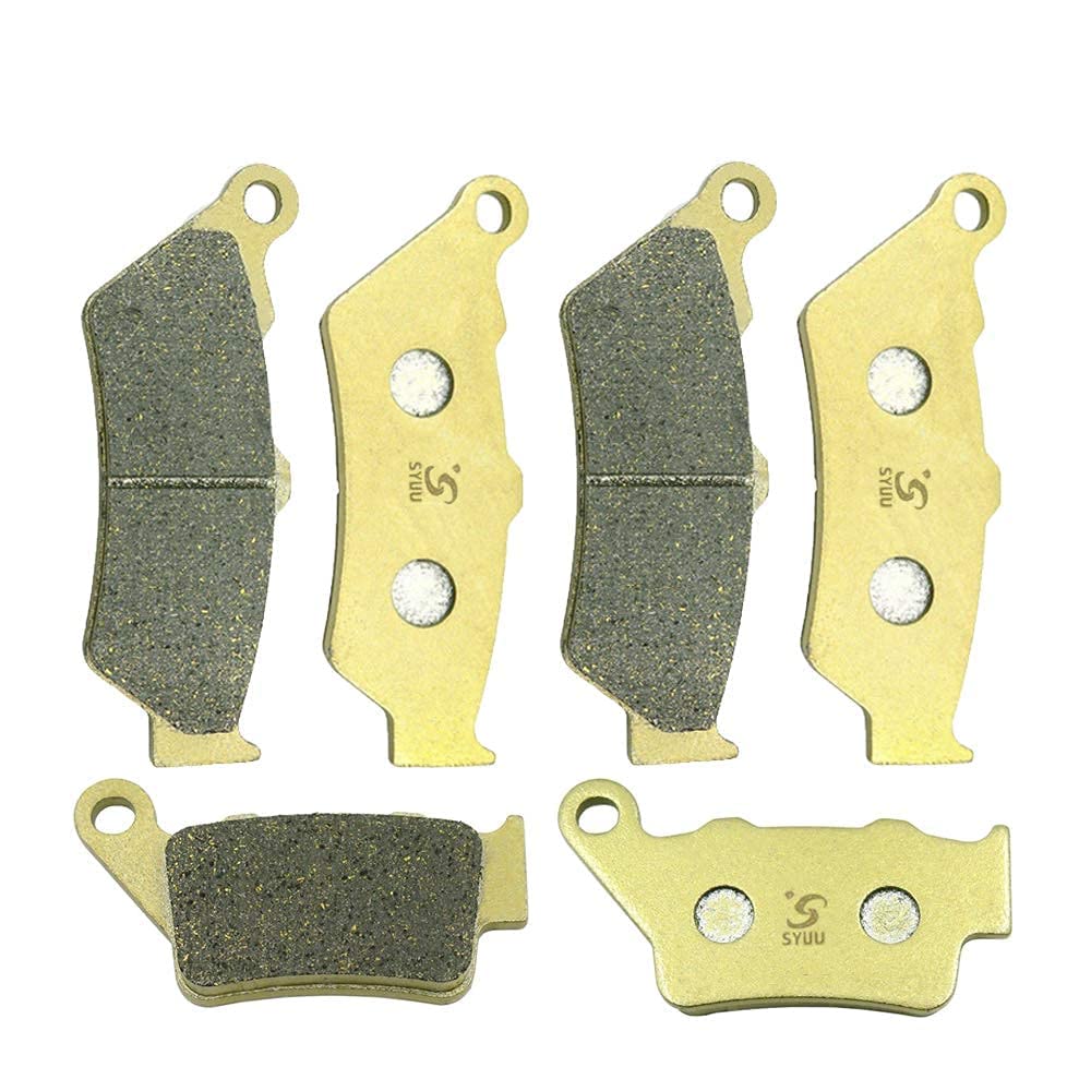 S SYUU Motocicleta ibra de cobre delantero y trasero Pastillas de freno Compatible con BMW F 700 GS 13-17 F 800 GS ADVENTURE 12-17 FA209F FA209F FA213R