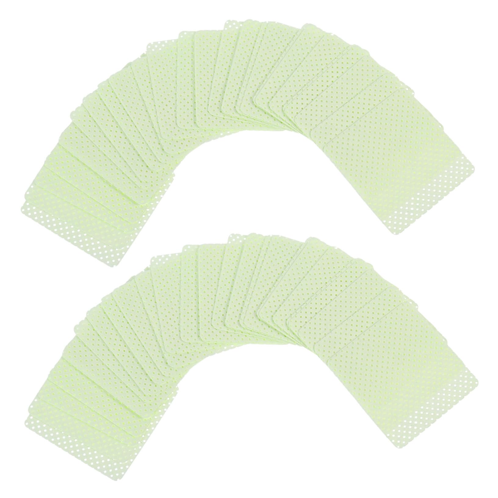 Healeved 1 Box Nail and Tools Pads for Nail for Adhesive Cleaning Pads for Lashes Pads Cotton Green