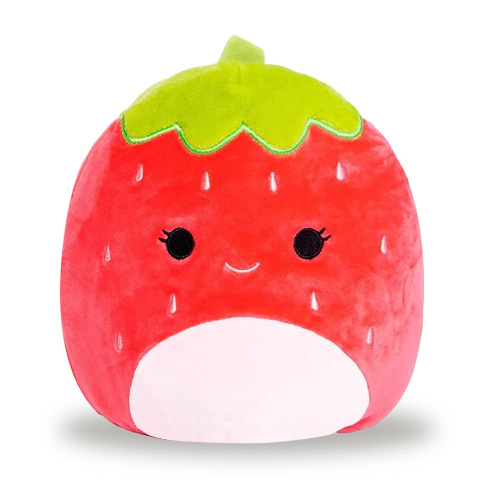 DUBANJOWE 1 Pcs Strawberry Plush Toys, Soft Strawberry Stuffed Plush Doll Pillow, Lovely Home Decor Birthday Christmas for Kids Adult (8 Inch)