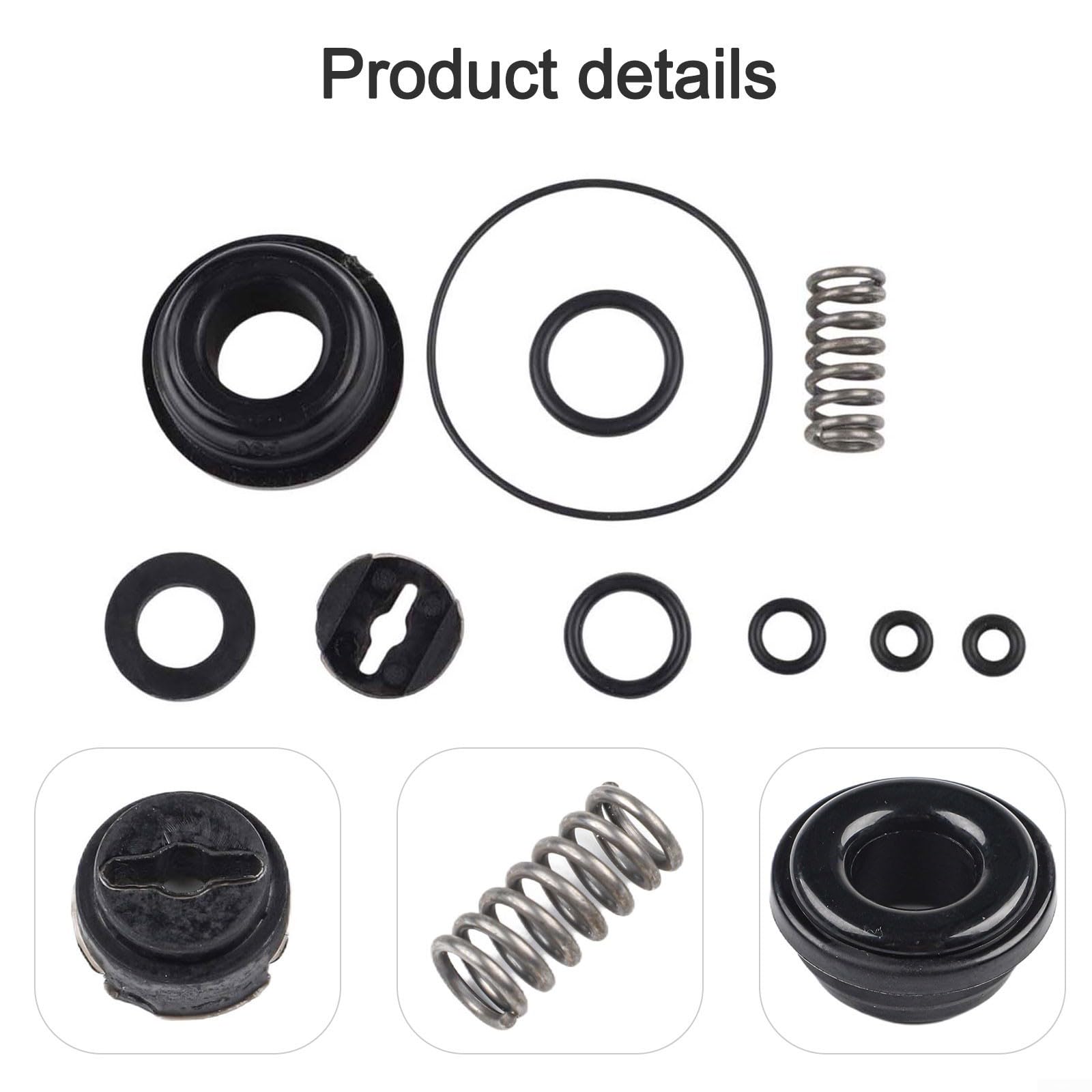 Kit de accesorios para clavadora neumática con accesorios de sellado para clavadoras neumáticas T50, T64, F30, P625, 1013 - O para juego de anillos para mantenimiento de clavadoras, 1 paquete (A)