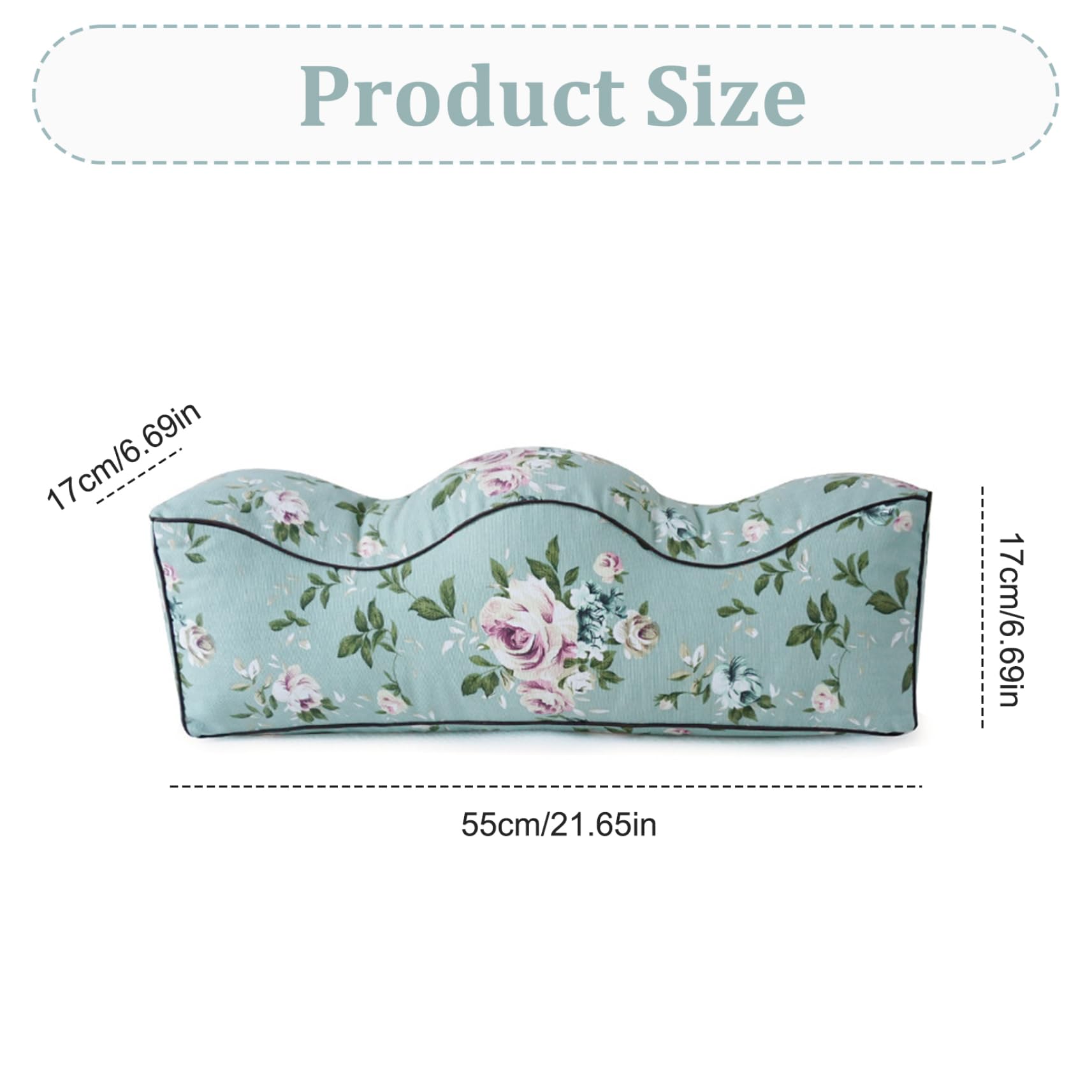 Cuscino ortopedico per gambe per donne incinte, 55,8 x 18,8 x 17,8 cm, cuscino in tela con supporto lombare