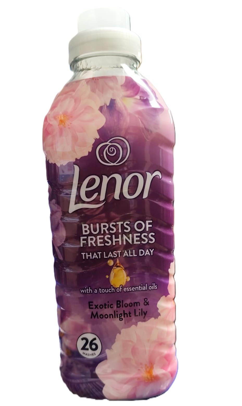 Lenor płyn do płukania – Exotic Bloom & Moonlight Lily – 858 ml / 26 prań