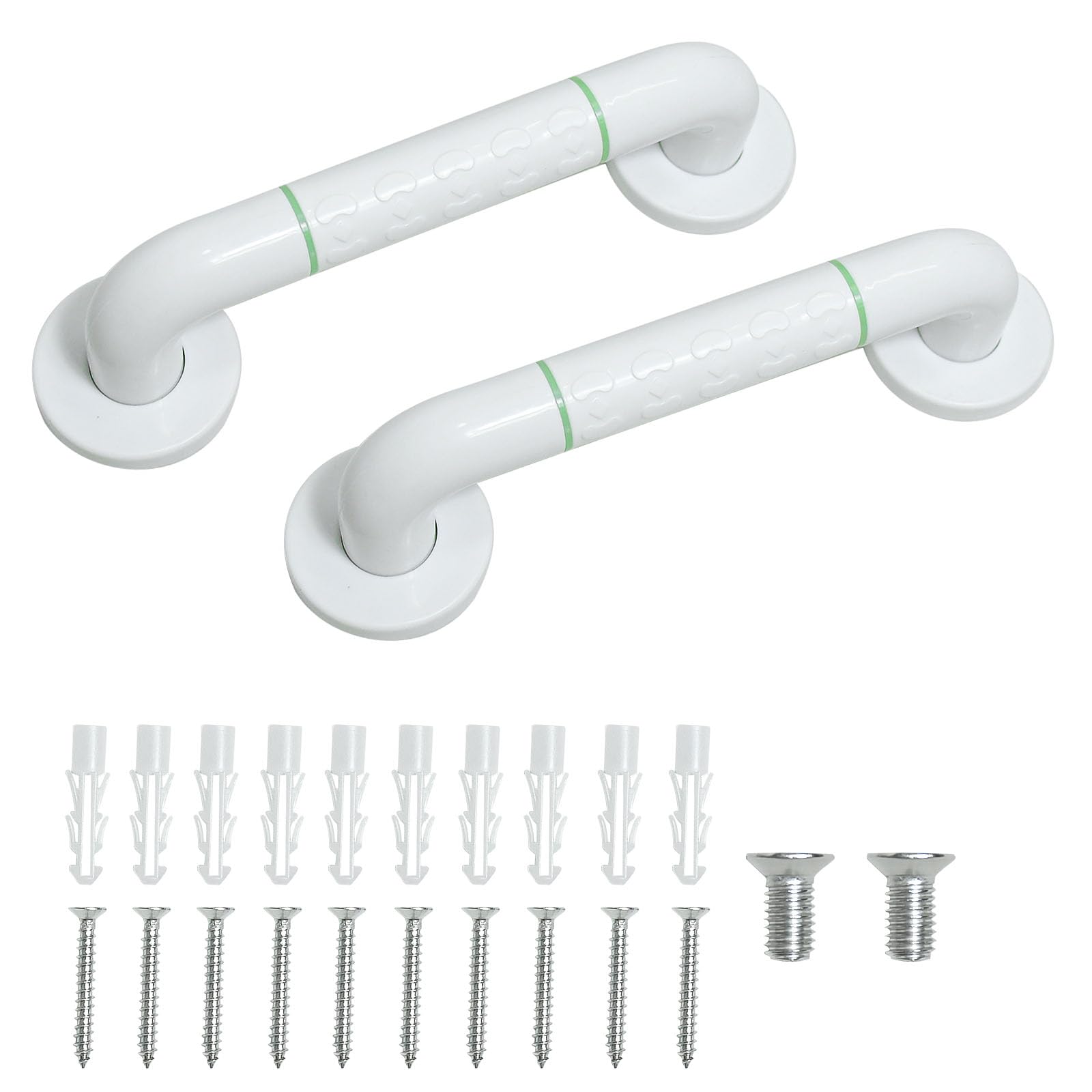 ZephyrCraft 2 Pezzi 30cm Maniglioni e Barre per Bagno - Maniglia Doccia Anziani, Barre di Sicurezza Antiscivolo per Disabili, Ausili Ideali per Sicurezza e Comfort nel Bagno