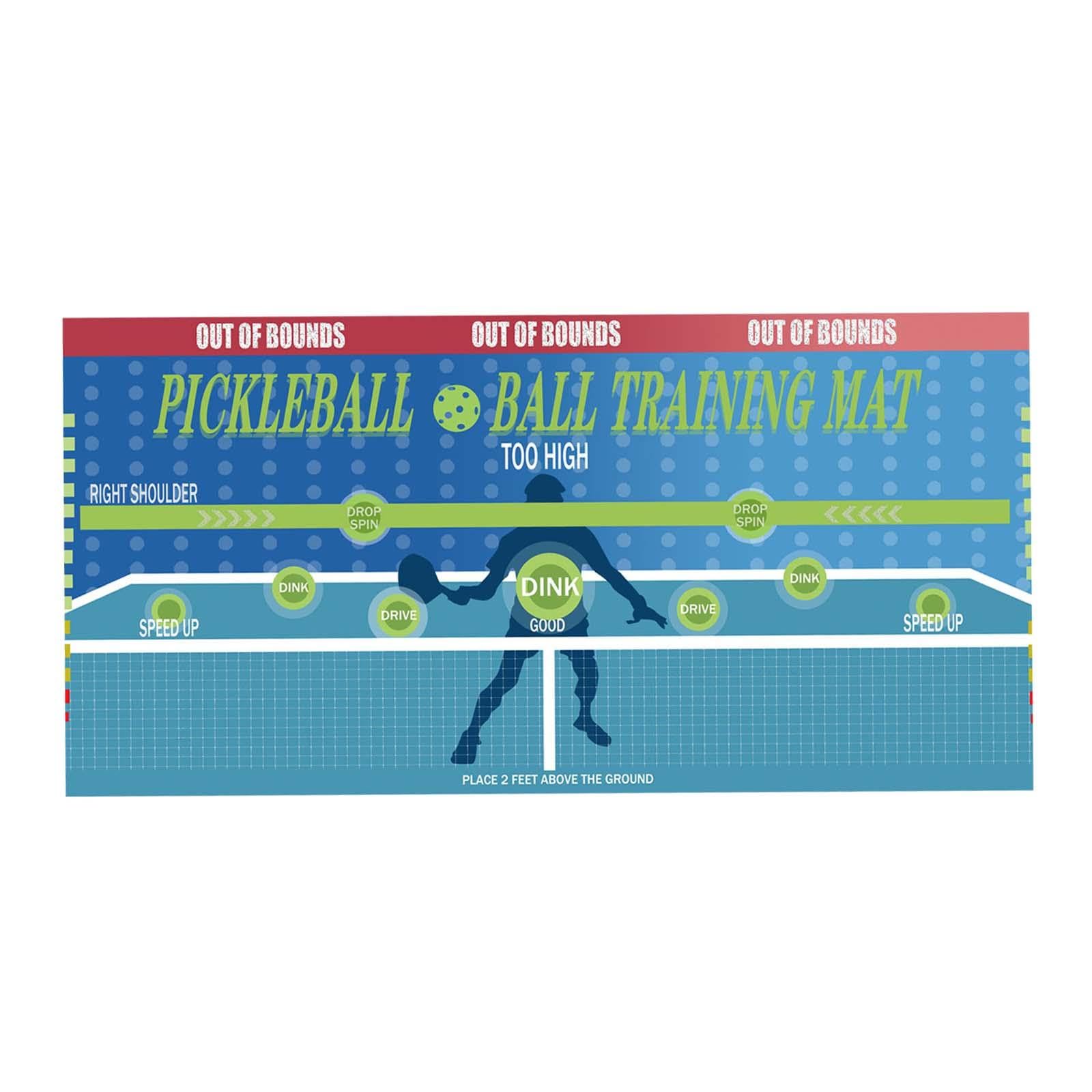 Pickleball Dink Pad Practice Rebounder Wall Training Poster Mat 35x71 Inch for Gym Exercise Skill Enhancement