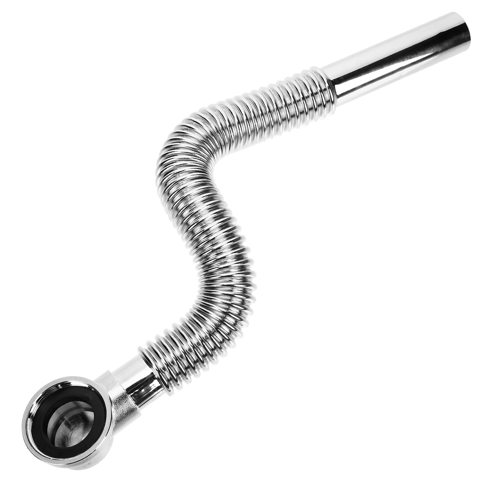 Flexibler Kupferablauf 50cm für Badewannen Universeller Wannenablaufschlauch aus Langlebigem Metall Abnehmbar und Geruchsneutral Badzubehör für Privathaushalt und Hotel