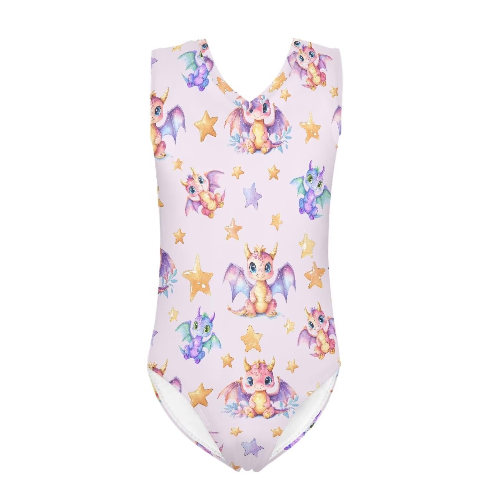 INSTANTARTS Leopard Leotard Girl Gymnastics Toddler Tank Biketards One Piece