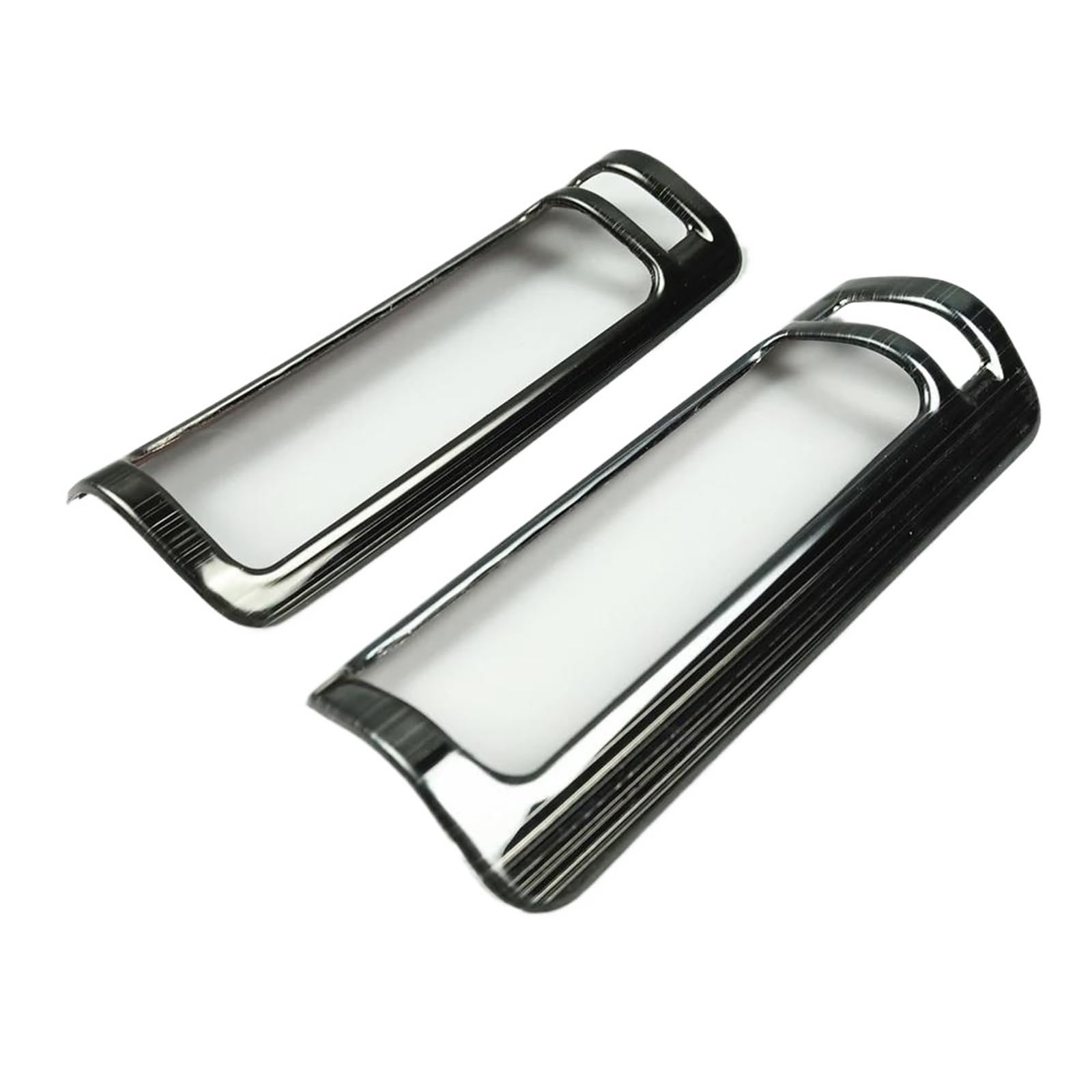 for A6 C6 C7 2009-2018 Car B Pillar Air Conditioning Outlet Frame Decoration Sticker Trim IENQBVL(Black)