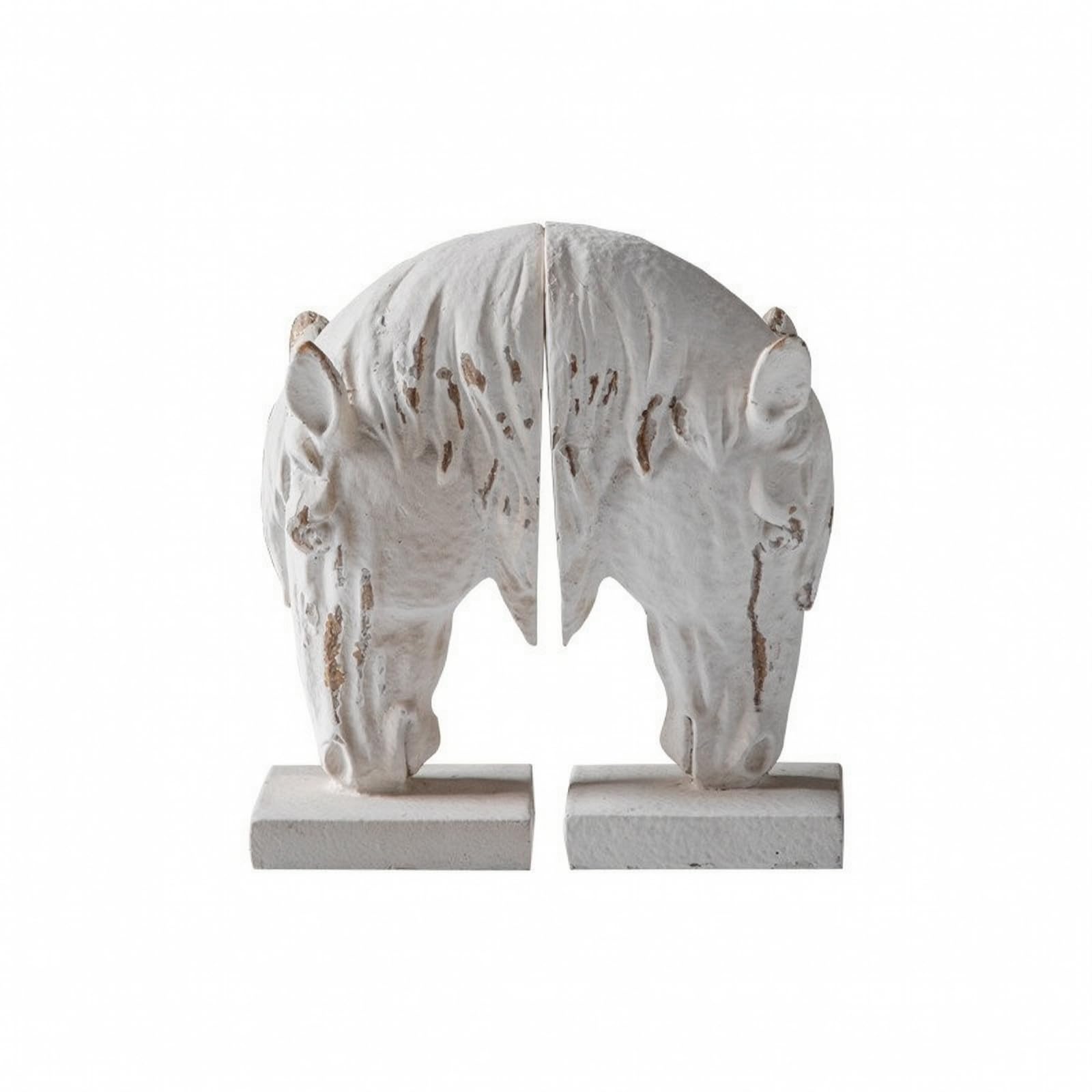Fermalibri in Resina a Forma di Profilo Equestre Vintage Fermalibri a Forma di Profilo Equestre Rustico Oggettistica per Libreria, Mensole, Scrivania