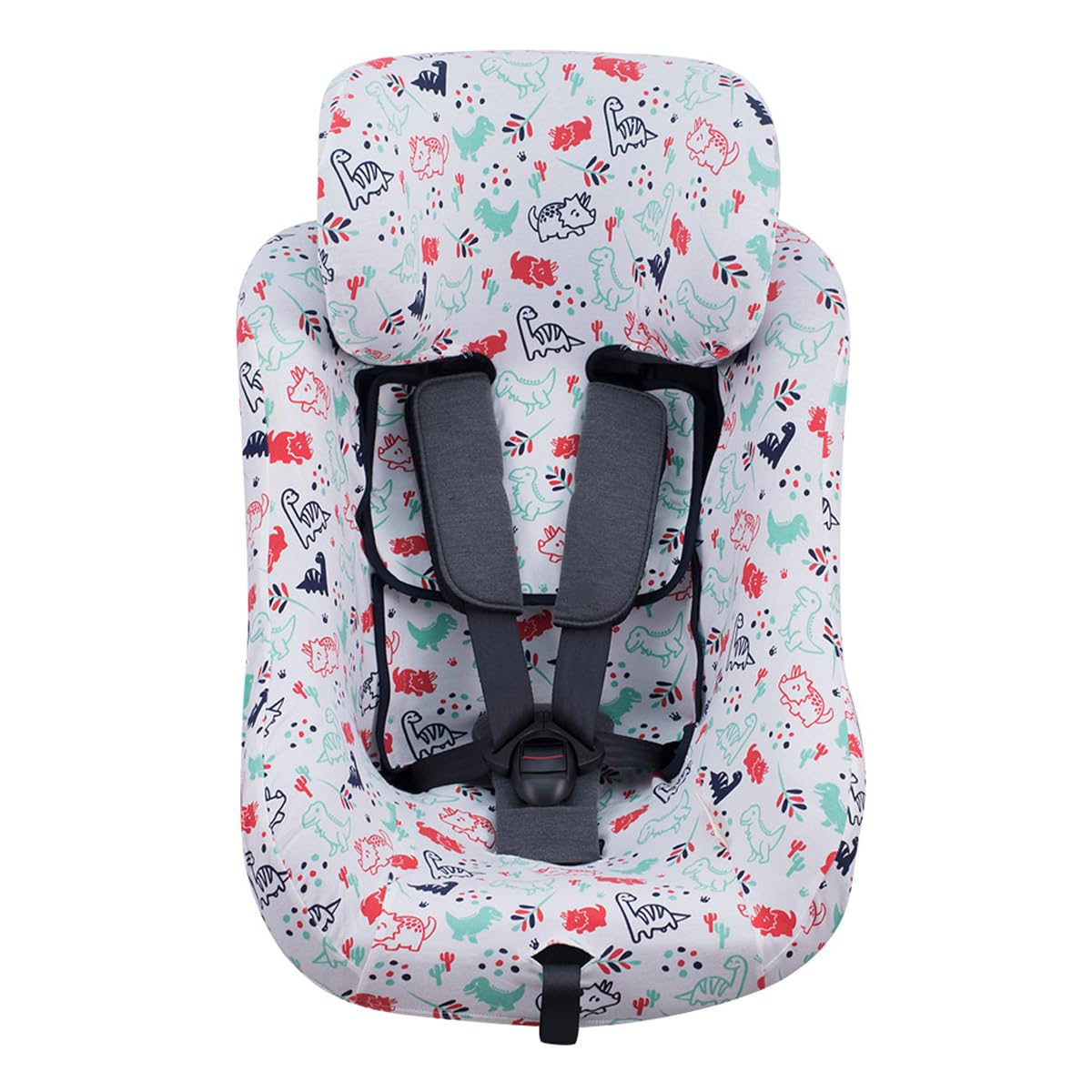 JYOKO Kids Bezug kompatibel mit Joie Spin 360, Nuna Rebl, Baumwolle Dino Party