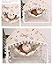 UNMULFC Guinea Pig Hammock with Stand Guinea Pig Hideout Bed Sugar Glider Hammock House Cage Guinea Pig Accessories for Hamster Hedgehog Gerbil Ferret Rabbit Small Animal Pet (Pink Cake ice Cream)