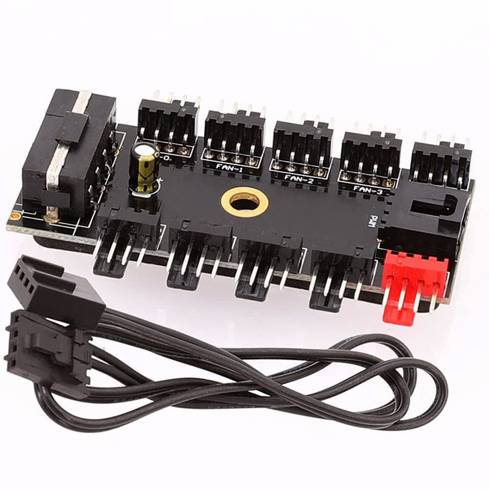 Fan Controller PC 5 Porte - Hub Ventole 3/4 Pin Con Alimentazione Molex - Foto 14
