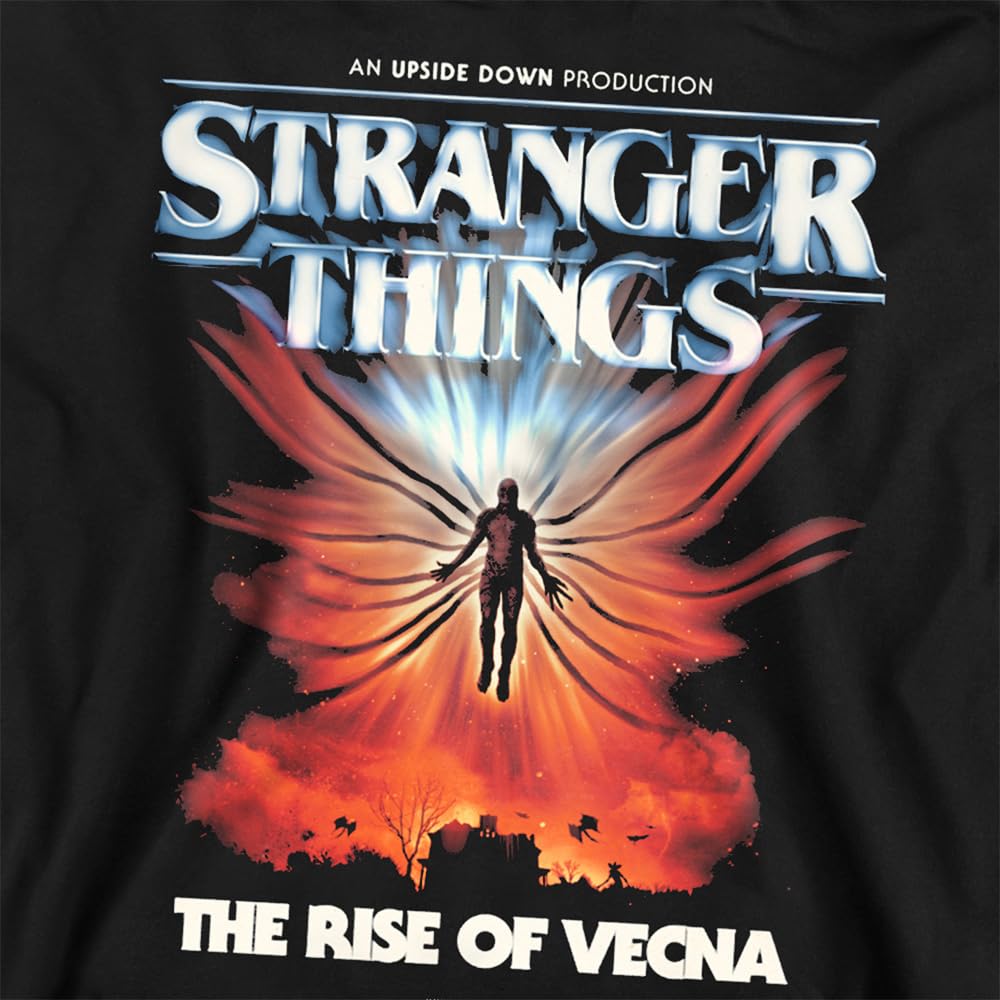 Stranger Things Stranger Things Vecna Rise Poster Unisex Sweatshirt, Black Sudadera Unisex Adulto (Pack de 1)