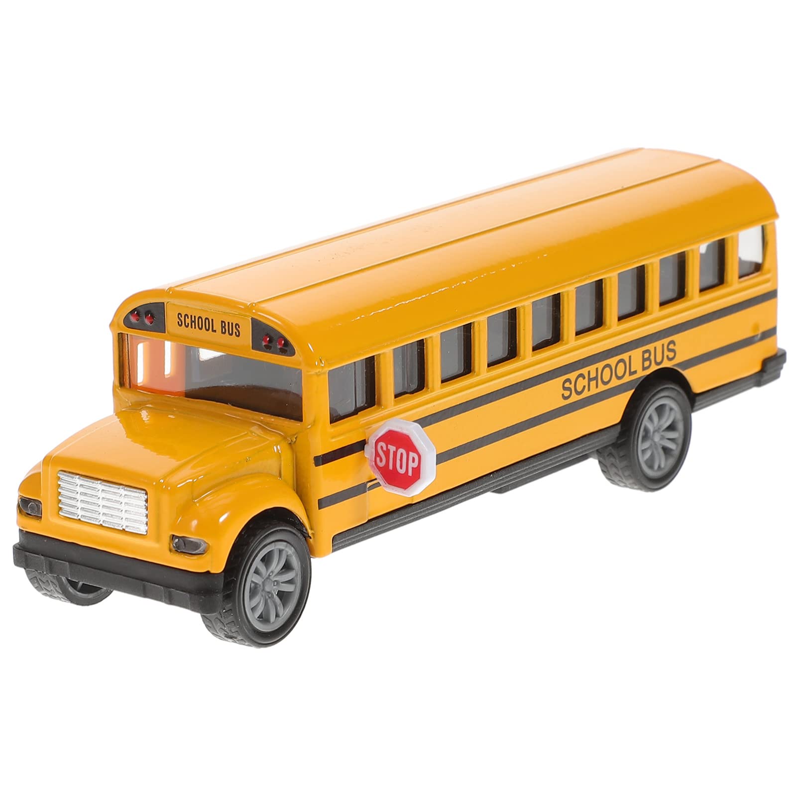 Amazon.com: Vaguelly School Bus Toy Vintage Style Pull Back