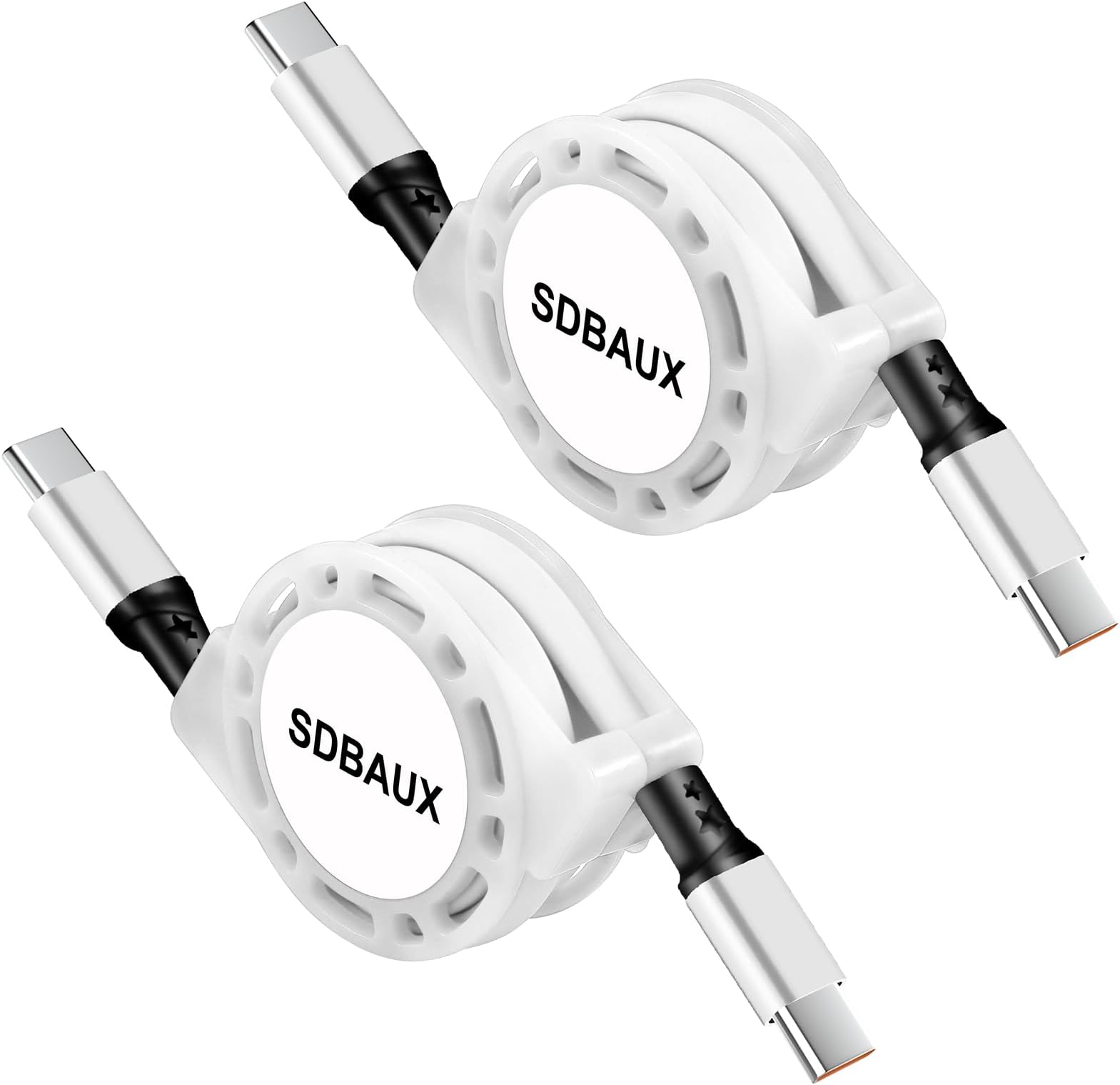 60W Retractable USB C to USB C Charging Cable,Type C to USB C Charger Cord fo...