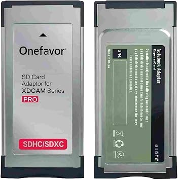 SXS Card Adapter for Sony SXS-1 EX1R X280 SD SDHC SDXC Card into SXS Memory Card ExpressCard Adaptor for Sony XDCAM Cameras