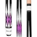 Pathline Pool Cue Stick - 58 inch Canadian Maple Billiard Pool Stick (Purple 19oz)