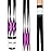 Pathline Pool Cue Stick - 58 inch Canadian Maple Billiard Pool Stick (Purple 18oz)