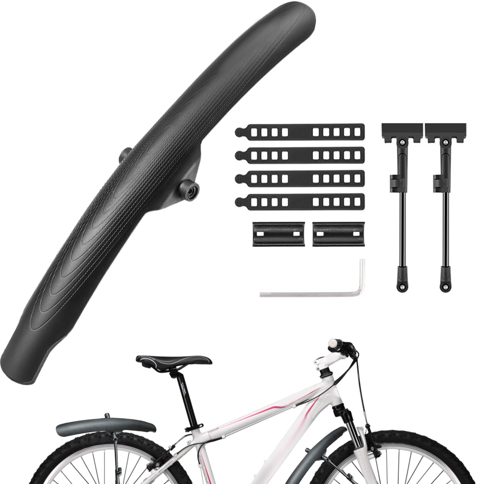 Guardabarros para bicicletas de grava que evitan salpicaduras en ciclismo 8