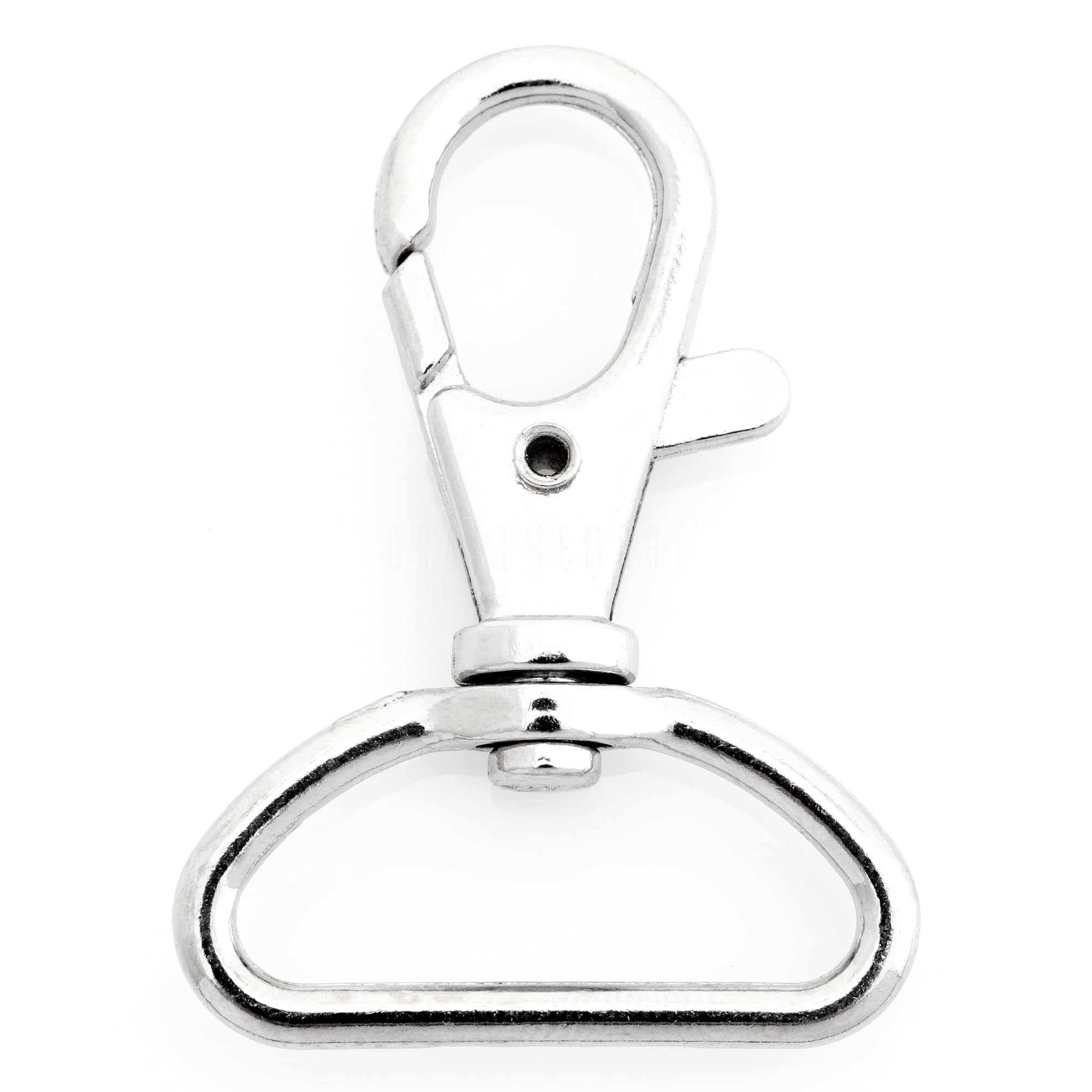 CRAFTMEMORE 1 Inch Trigger Snap Hooks - 20 Pack Gunmetal Lobster Claw Clasps For Purses & Keychains