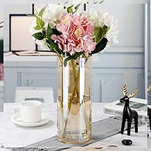 VRCT Glass Cylinder Vases 8.5 Inch Tall - Multi-use Pillar Candle Floating Candles Holders or Flower Vase – Perfect as a Wedding Centerpieces