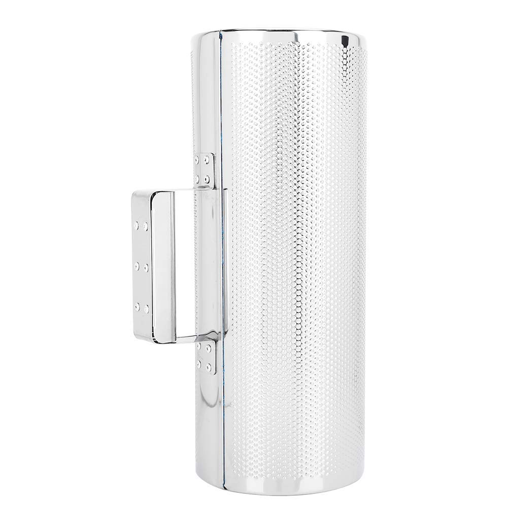 Bnineteenteam Instrument en métal Guiro, Percussion en Acier Inoxydable Guiro avec grattoir 5 x 12,8 cm Percussion Instrument