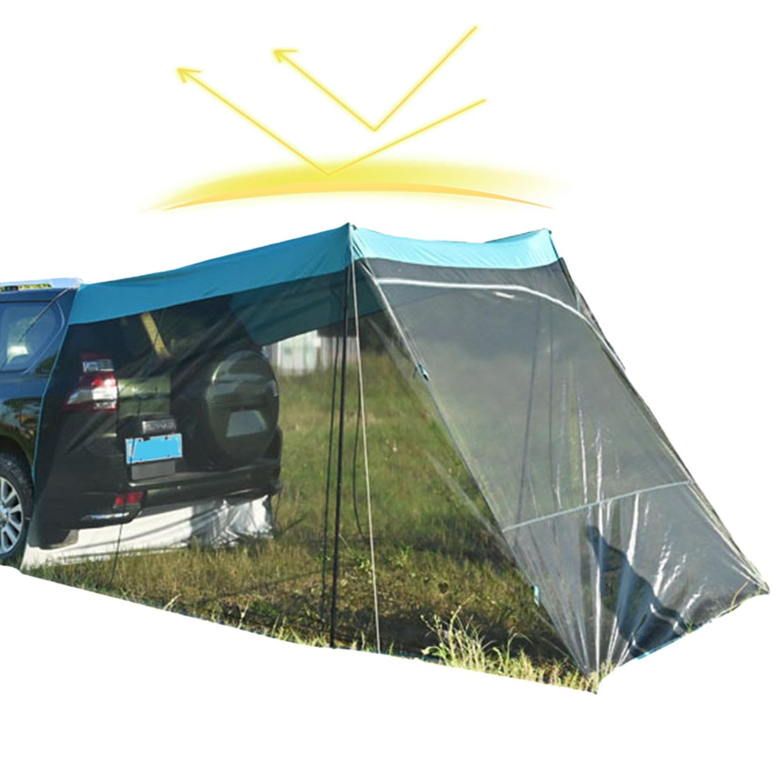 Tenda da Campeggio per Auto, tende SUV per il Campeggio Tenda | portellone della Rete dello schermo del baldacchino 'Automobile Protezione UV, Tenda da Tetto Antivento, Tenda da Campeggio p