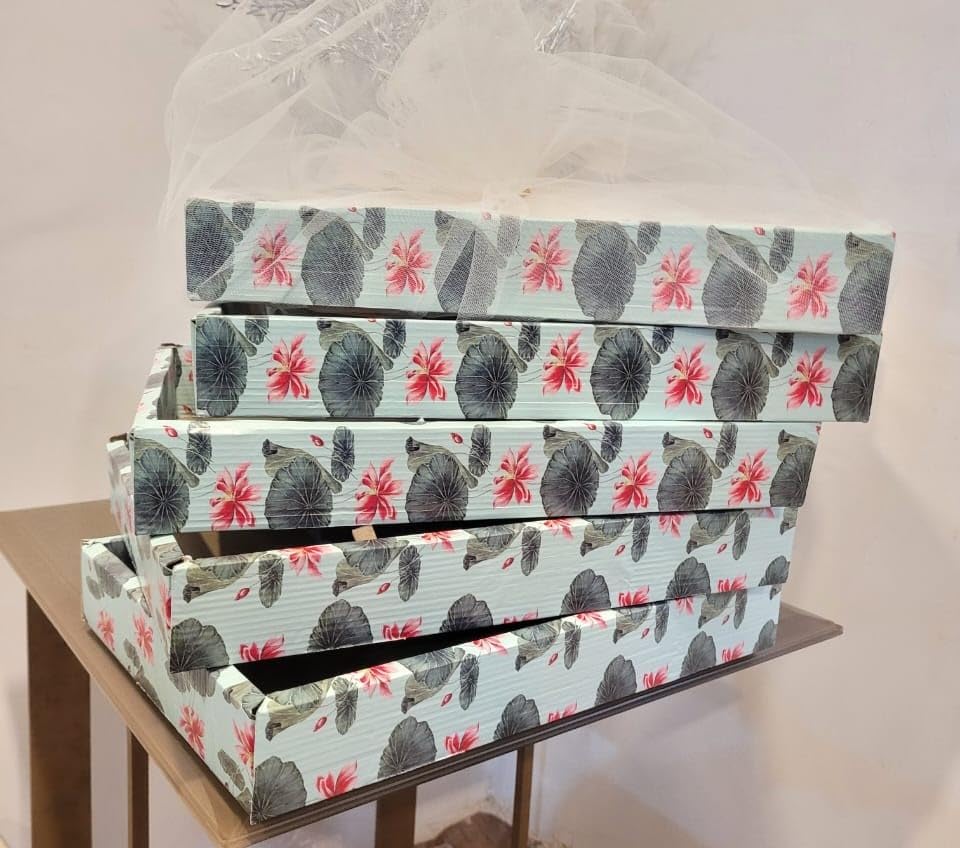 SATYAM KRAFT 8 Pcs Multipurpose Decorative Folding Paper Box Net Rectangle Cardboard Box DIY Box for Diwali Gift Hamper, Gift box, Diwali Gift,Gifting Boxes and Decoration Purpose (Rectangular)(Green) (B0CNRSLL1F) Amazon Price History, Amazon Price Tracker