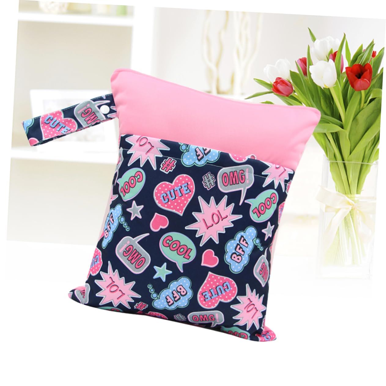 TOYANDONA 3 Piezas Bolsa Mojada De Pañales Bolso De La Primera Regla Bolsa De Almacenamiento De Tampones Bolsa De Toallas Sanitarias Recoger Bolsas Bolsa De Pañales Soporte Bebé Impresión