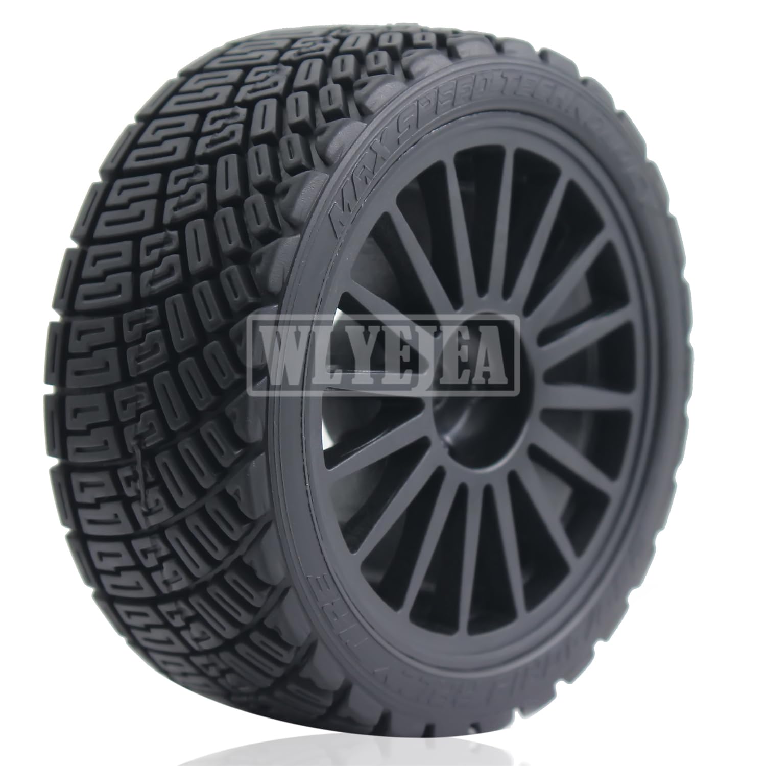 WLYEJEA 67mm RC On-Road Tires – 4PCs With 12mm Hex Hub, Foam Inserts For 1/10 Scale RC Cars Like Tamiya TT02 & Traxxas - View #4
