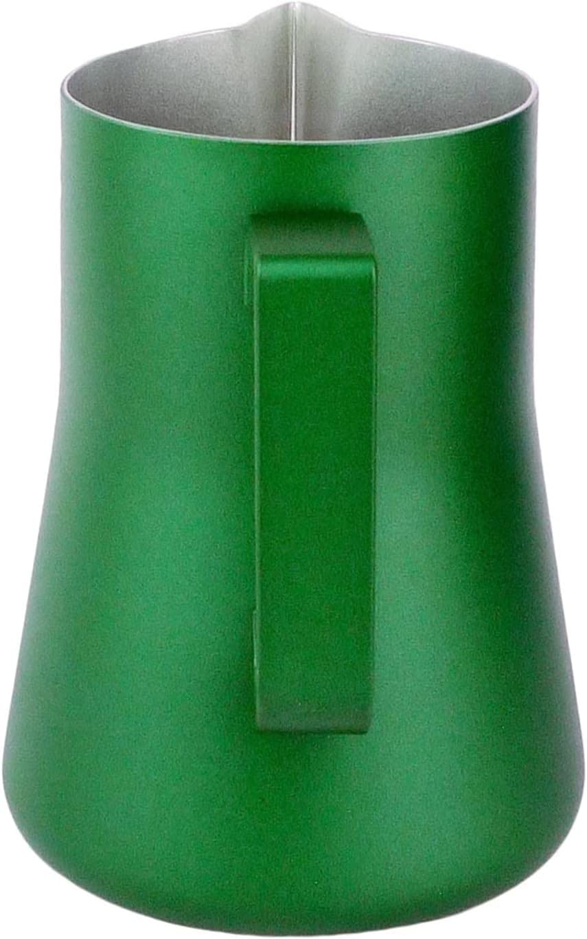 Edelstahl-Messbecher, Milchaufschäumkännchen for Kaffeemaschine, Milchbecher aus Edelstahl, Milchkännchen, matt, manueller Milchaufschäumer, Kaffeezubehör | Blue