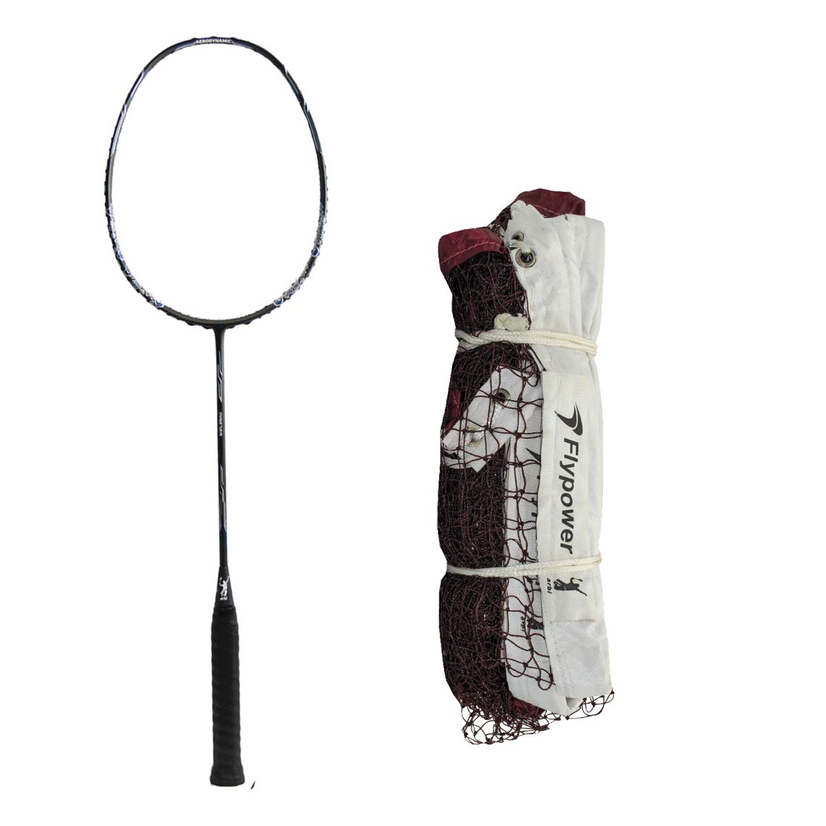 FLYPOWER Badminton Racket Master 07 with NET 650 MAHROON-picture-24