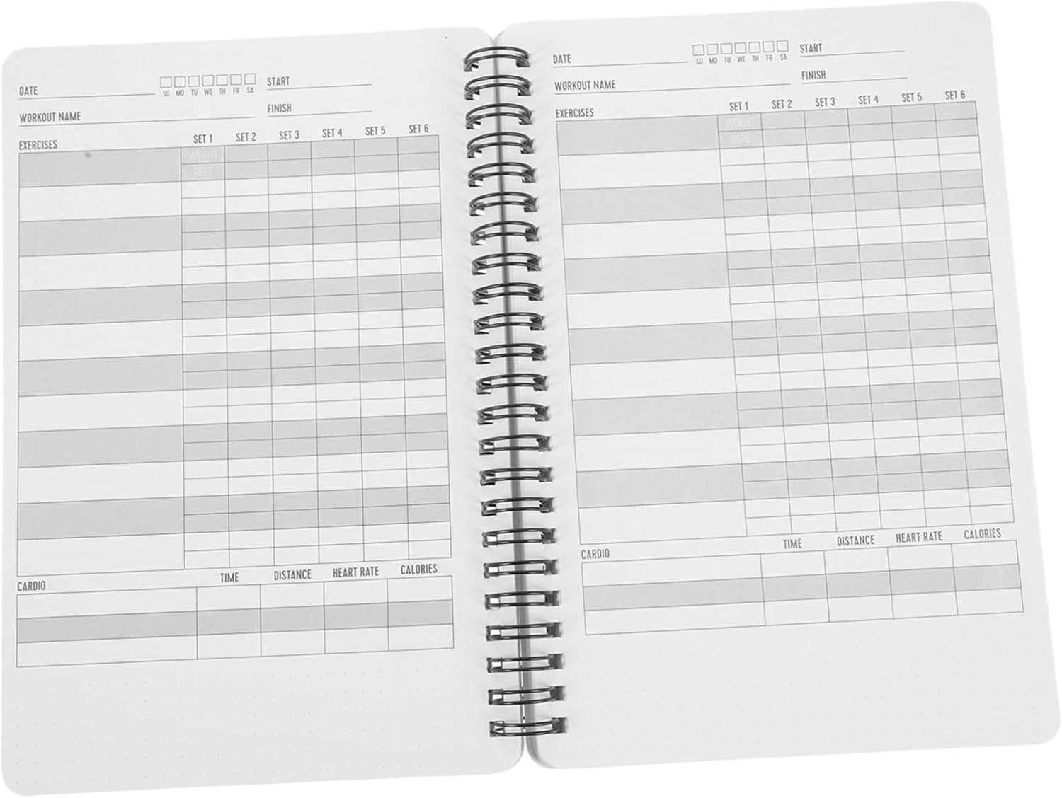 Fitness Journal Workout Planner Notebook Set Exercise Log Book for Home Weight Training and Women Gym Essentials Schedule and Notes