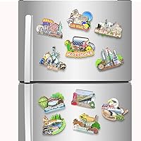 Vista 4 de USA Scottsdale - Imán de nevera con imán de madera 3D, monumentos de viaje, decoración coleccionable hecha a mano