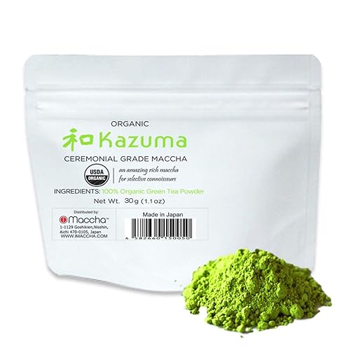 iMaccha Stone Mills - Té verde matcha en polvo, té matcha orgánico de grado ceremonial de Japón, 1.06oz (1.1 onzas), té molido de primera cosecha