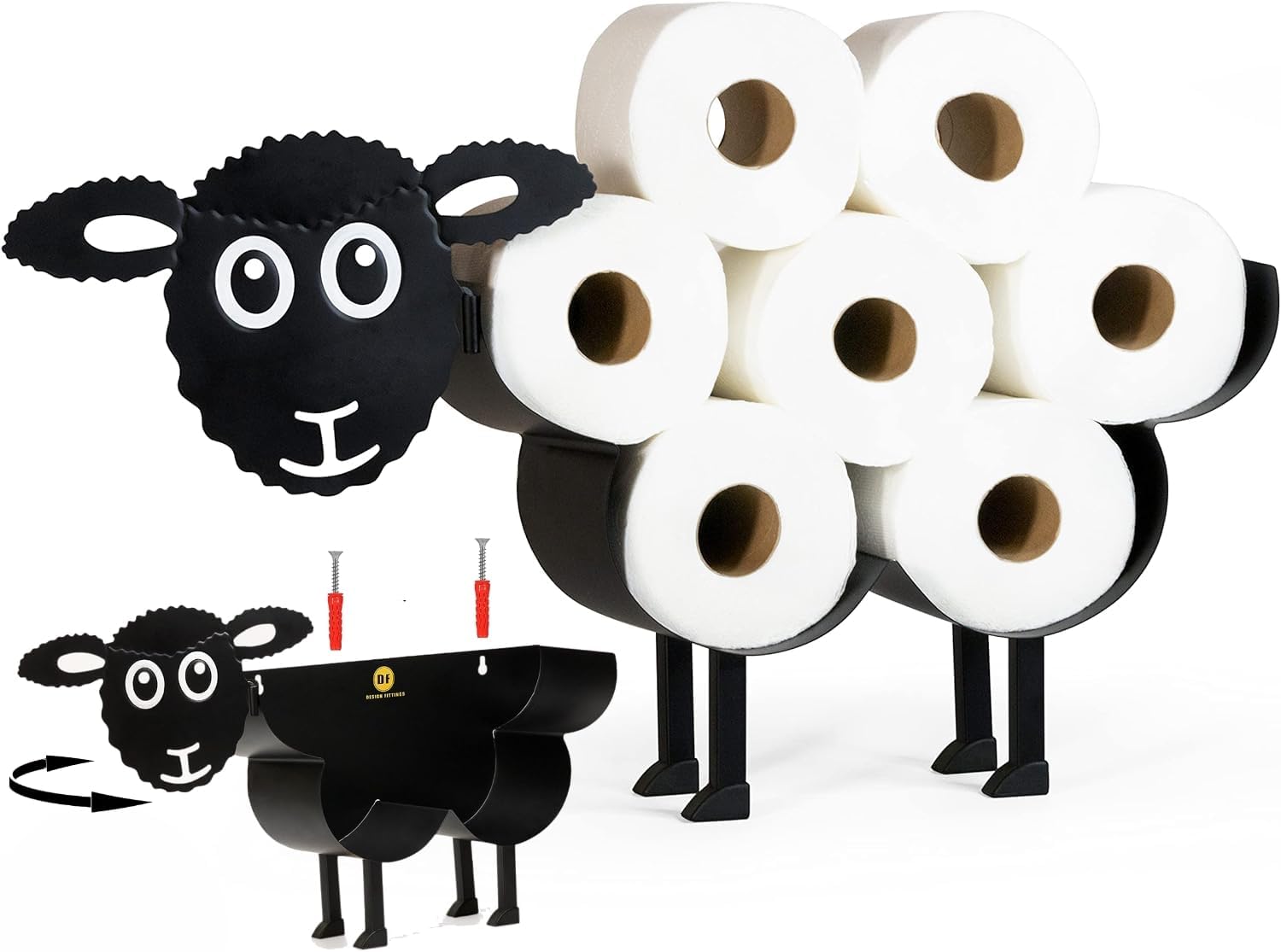 Porte-rouleau Papier Toilette Sur Pied Design