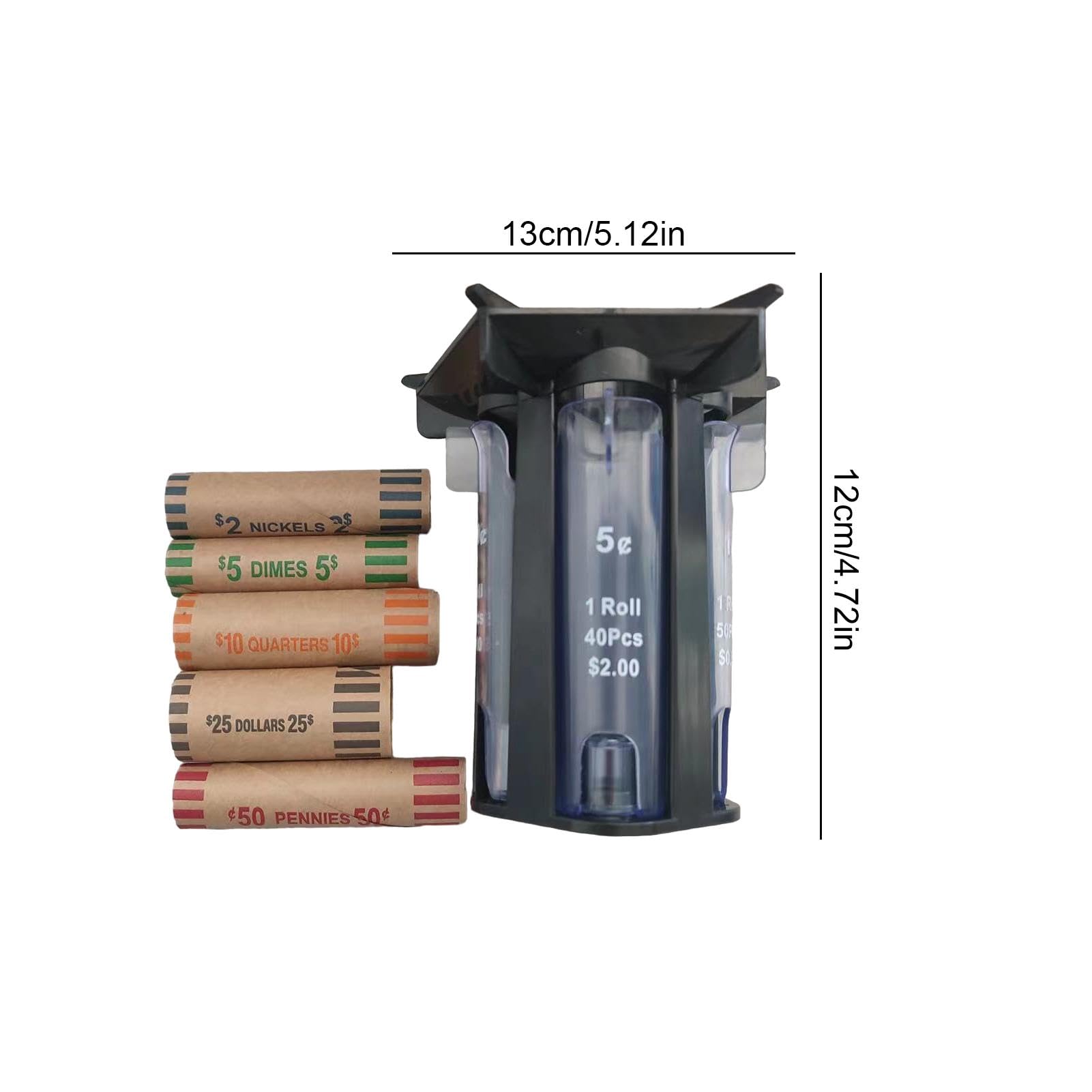 Trieur De Pièces Machine De Tri De Comptoir Avec Emballages Portable Organisateur De Pièces De Monnaie De Banque Efficace Pour La Maison