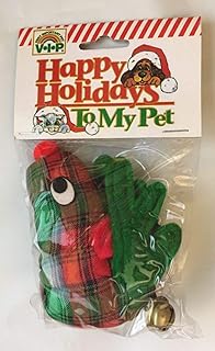 XPet Holiday Plaid Mouse Reindeer Antler String Ring Teaser 1 Pack Votoys Cat Toy Candy Cane Snowman