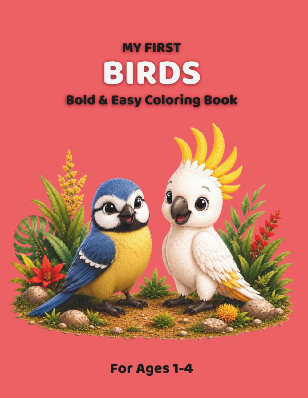 My First Birds Bold & Easy Coloring Book: Cute and Easy Bird Coloring Pages for Ages 1-4, Simple Baby Birds, Owls, Parrots, Flamingos and more (My First Coloring Books)