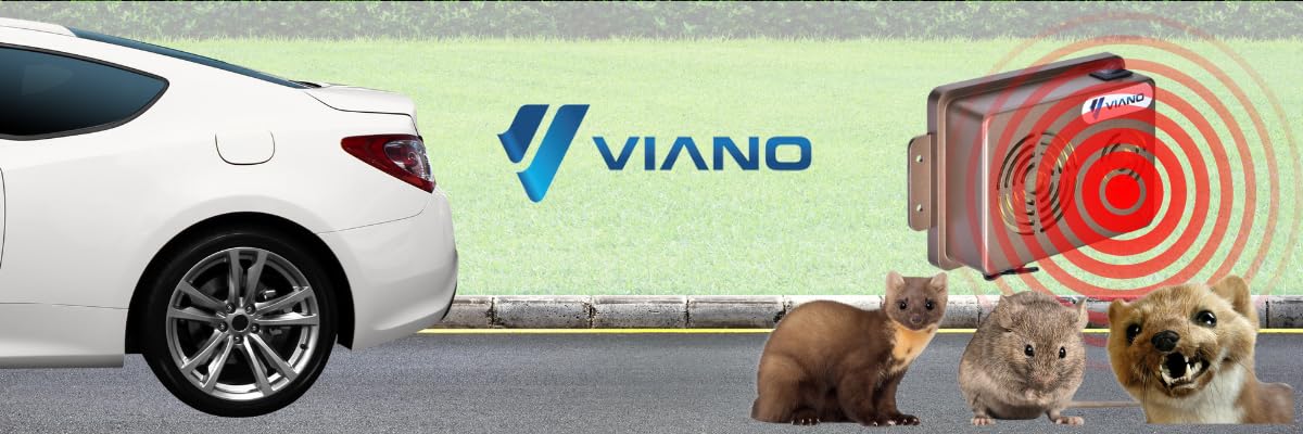 Viano 12 V Autoabwehr gegen Ratten, Mäuse, Marder und Wiesel