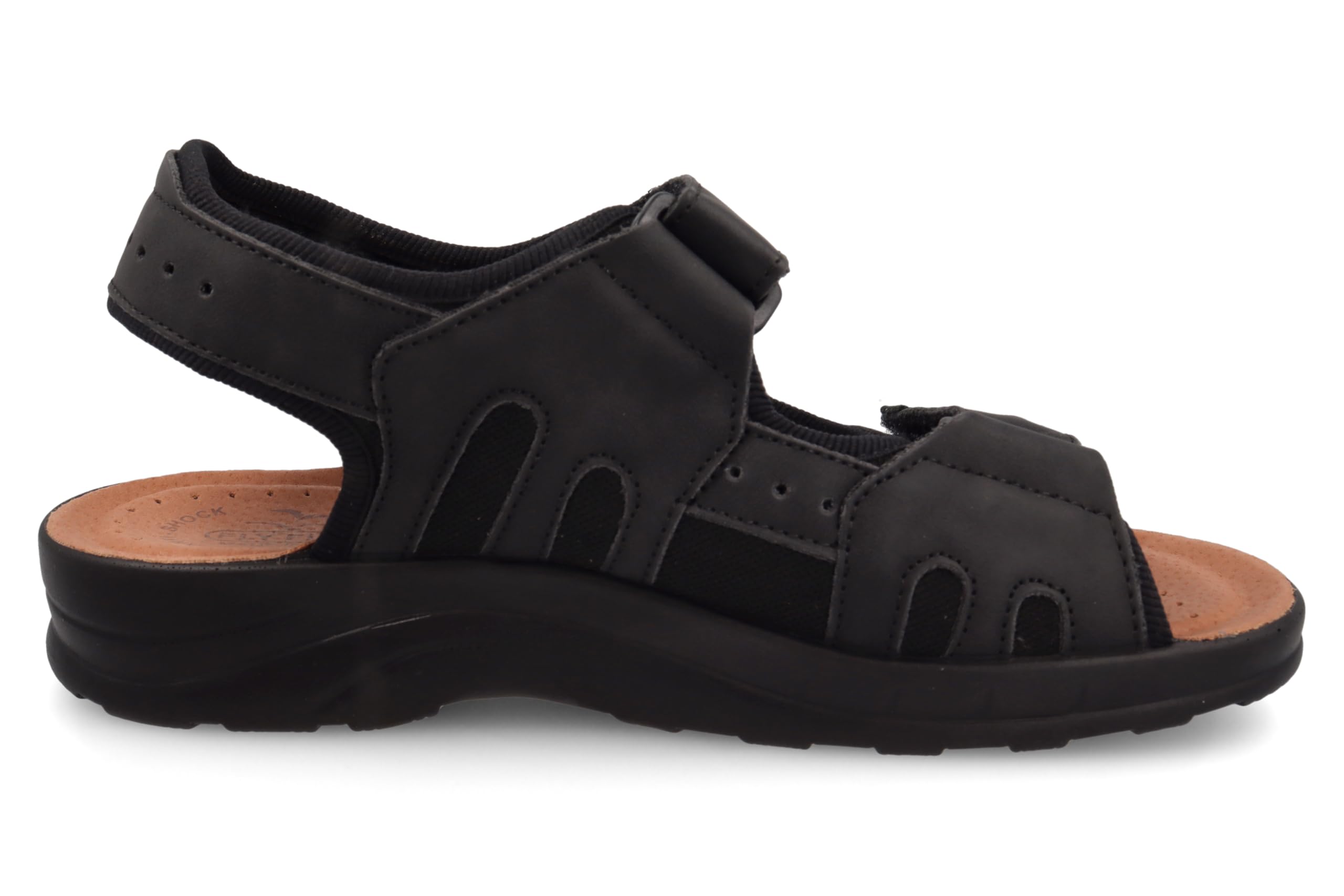 Fly Flot Sandalo Sportivo Uomo In Microfibra Elasticizzata Con Strappo E Cinturino Regolabile, Sottopiede Imbottito In Pelle SandaliUomo