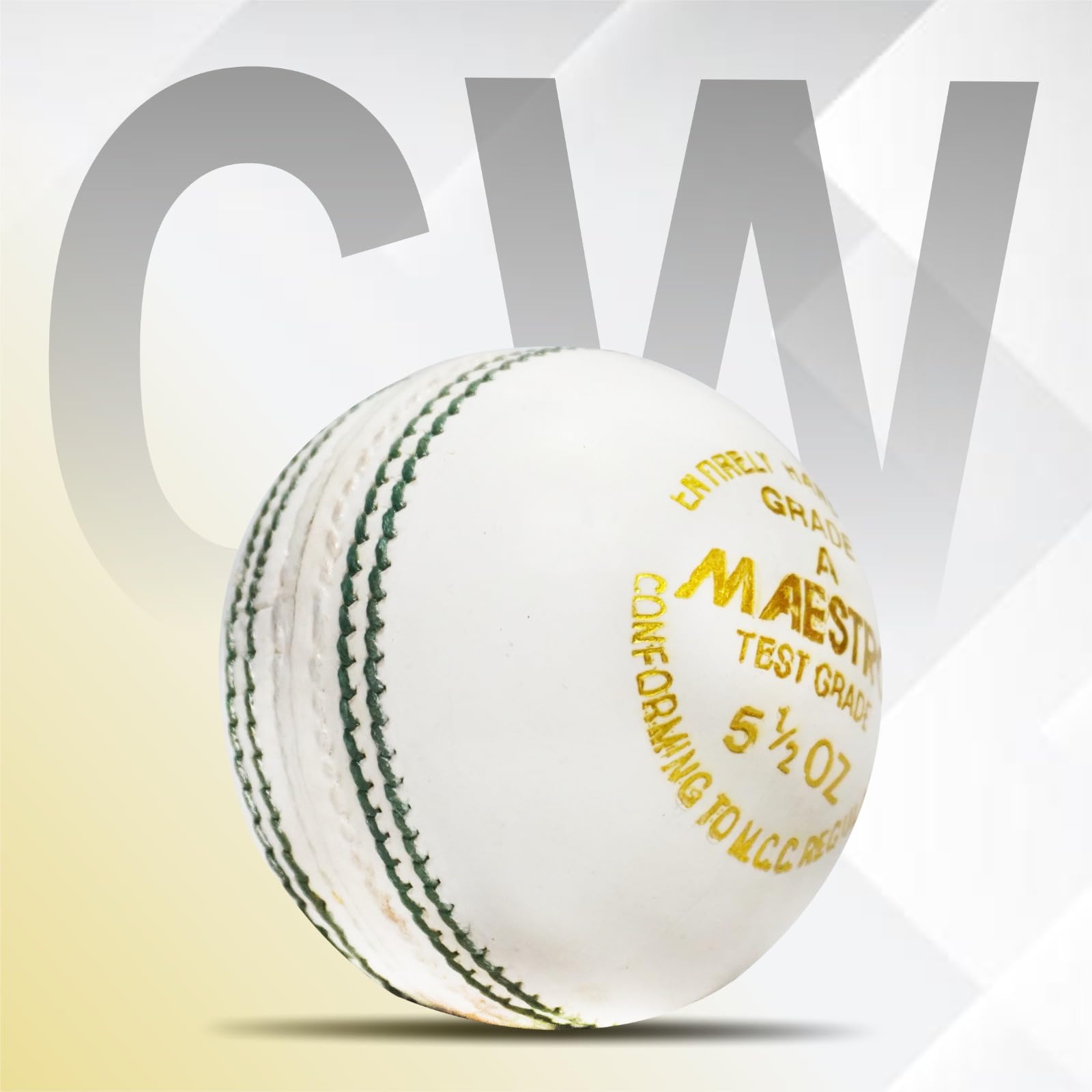 CW Maestro Cricketbälle aus hochwertigem Leder, 4 Stück, für Senioren, 4 Stück