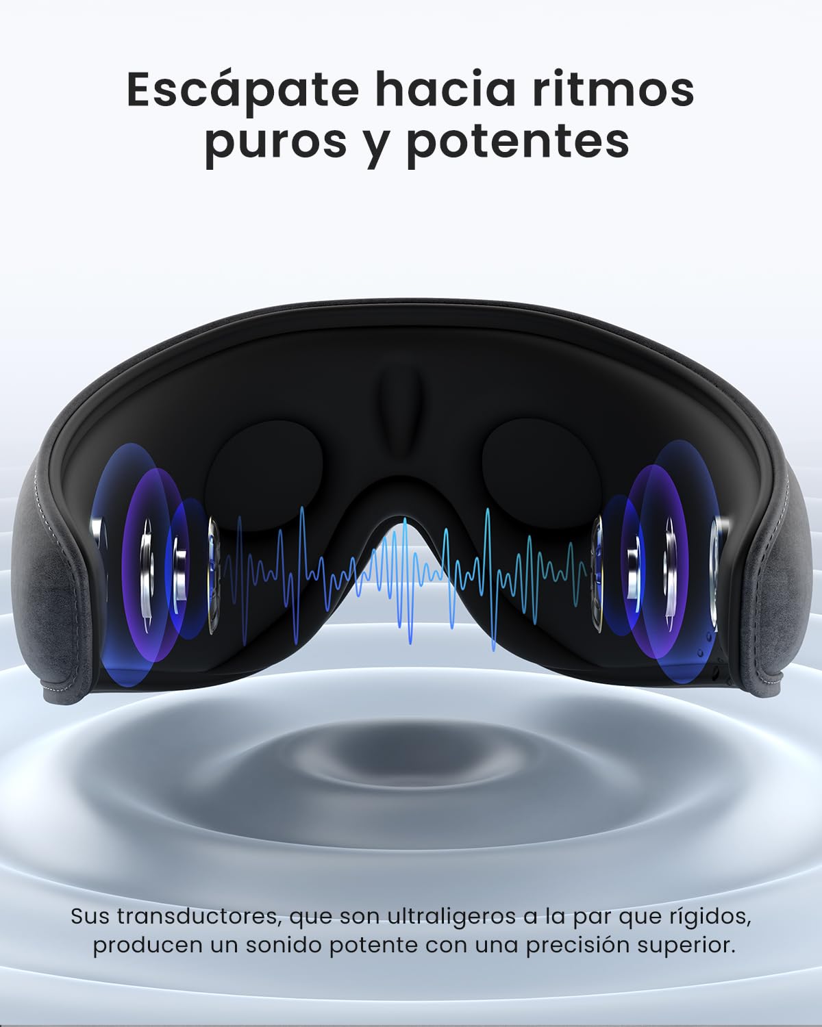 RENPHO Máscara para Dormir con Auriculares Bluetooth 5.2, Regalo Día de la Madre, Regalo Mujer, Auriculares para Dormir, Suave 3D Blackout Inalámbrico Máscara para Dormir, Noche Máscara de Ojos