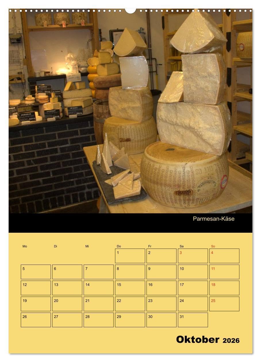 Alles Käse/Planer (hochwertiger Premium Wandkalender 2026 DIN A2 hoch), Kunstdruck in Hochglanz: Ein Küchenplaner - nicht nur für Käse-Liebhaber (CALVENDO Lifestyle)